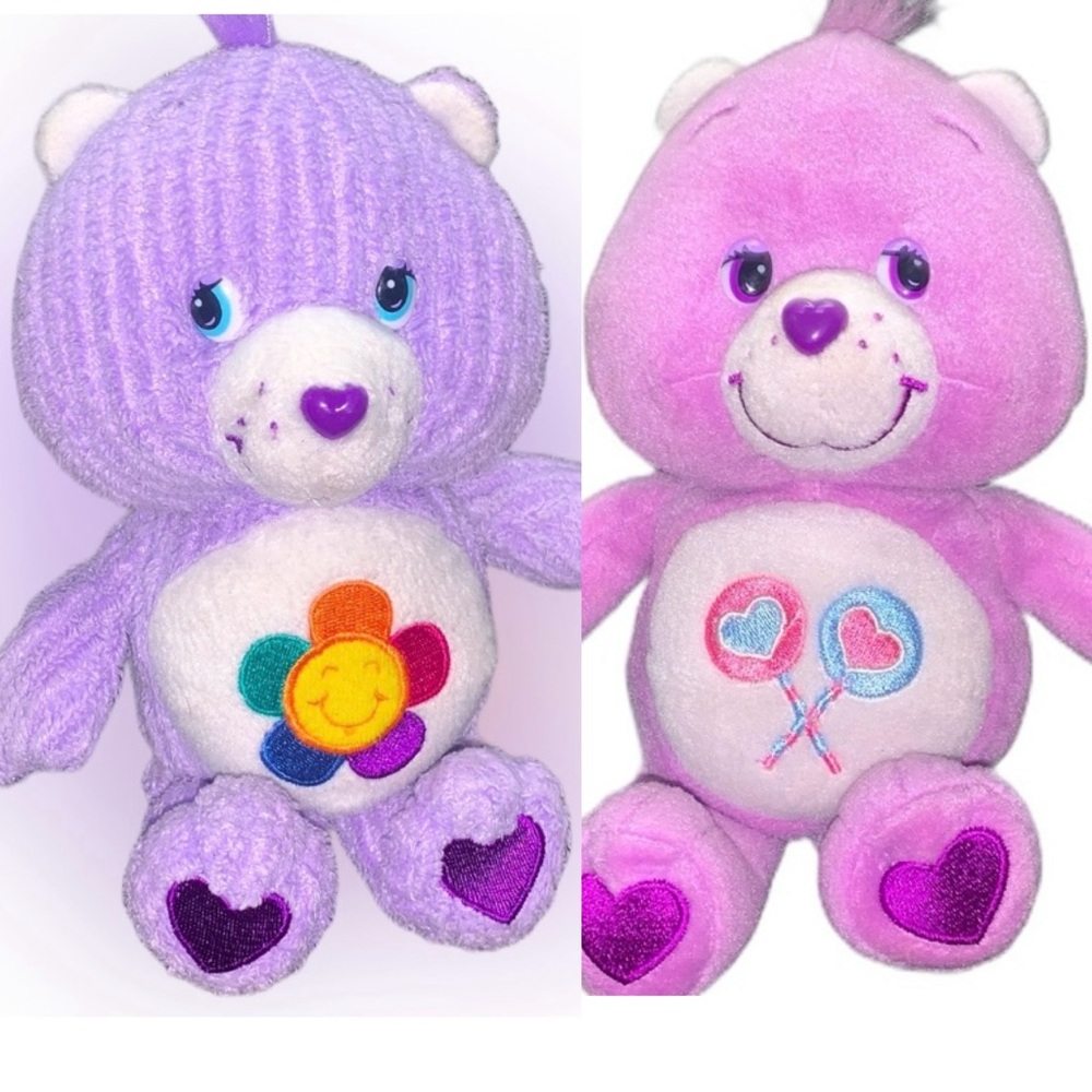 •Lot Of 2 Care Bear Plushies •